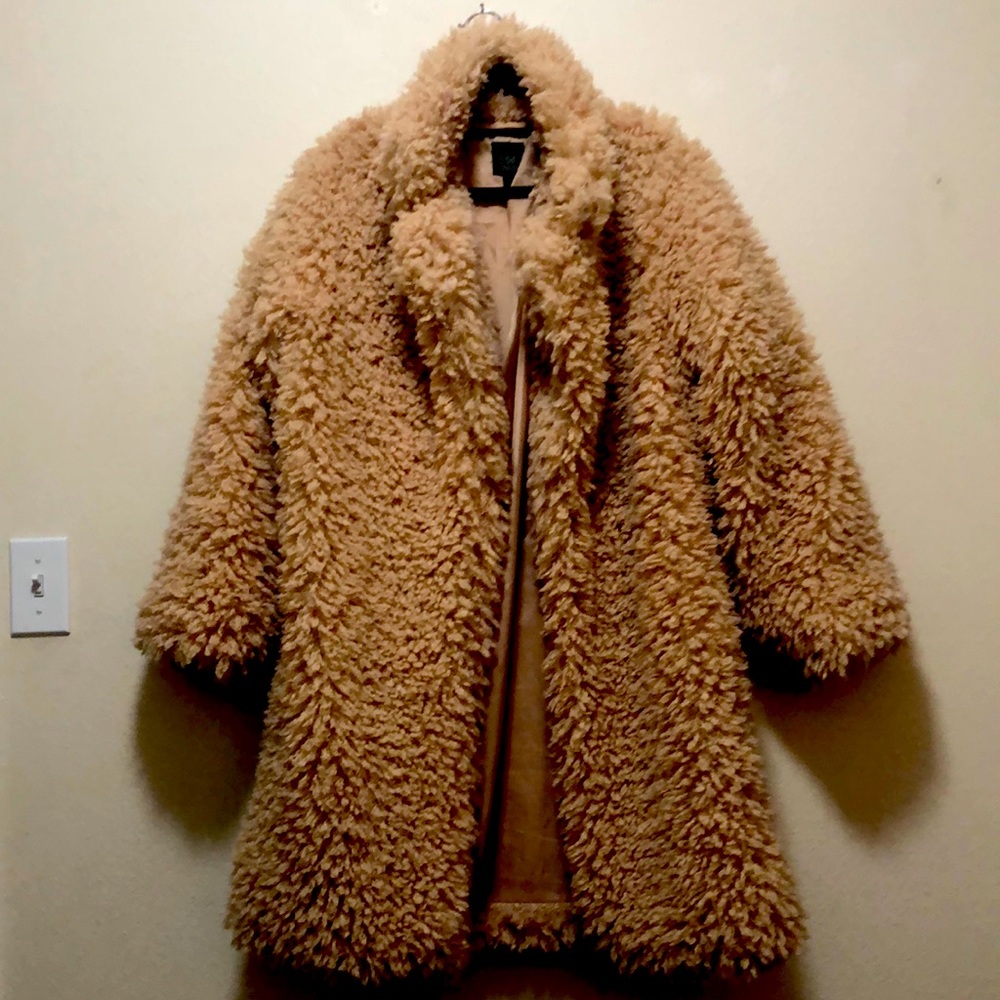 Wild fable/target brand faux fur coat